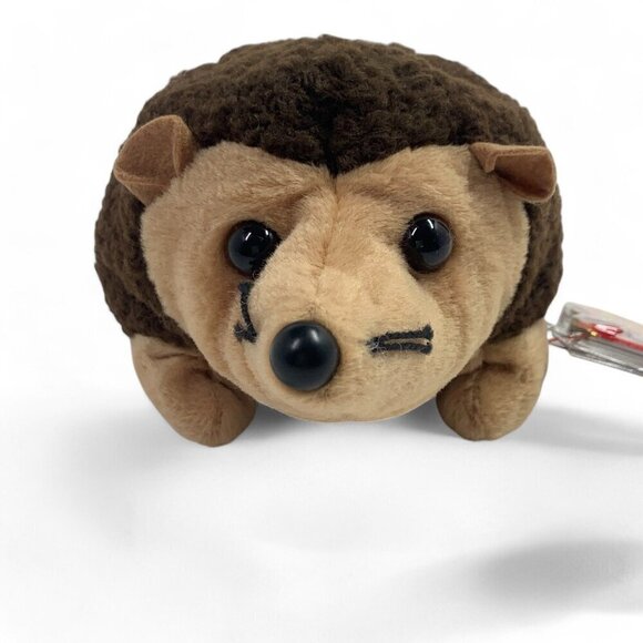 TY Beanie Babies "Prickles" The Hedgehog 8" Plush Toy Collectible Brown 1999 NWT - Picture 5 of 5